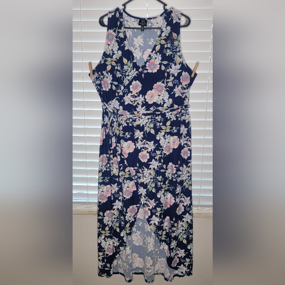 Derek Heart Plus Floral Wrap Dress